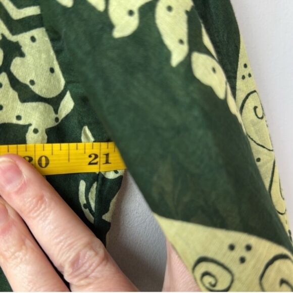 ZARA Maxi Print Dress Kaftan Cover Up Boho Tropical - Picture 12 of 13